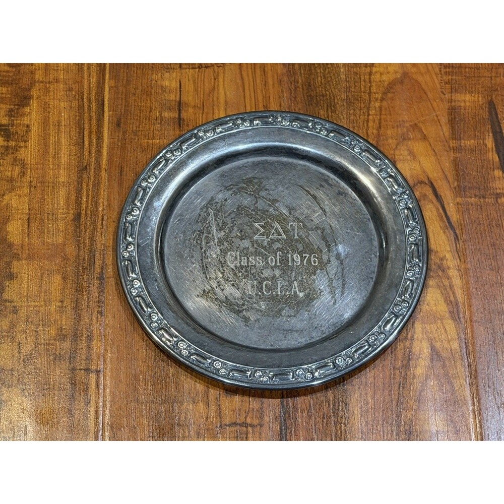 VTG Class of 1976 Oneida Silversmith UCLA Sigma Delta Tau Sorority Dish Plate